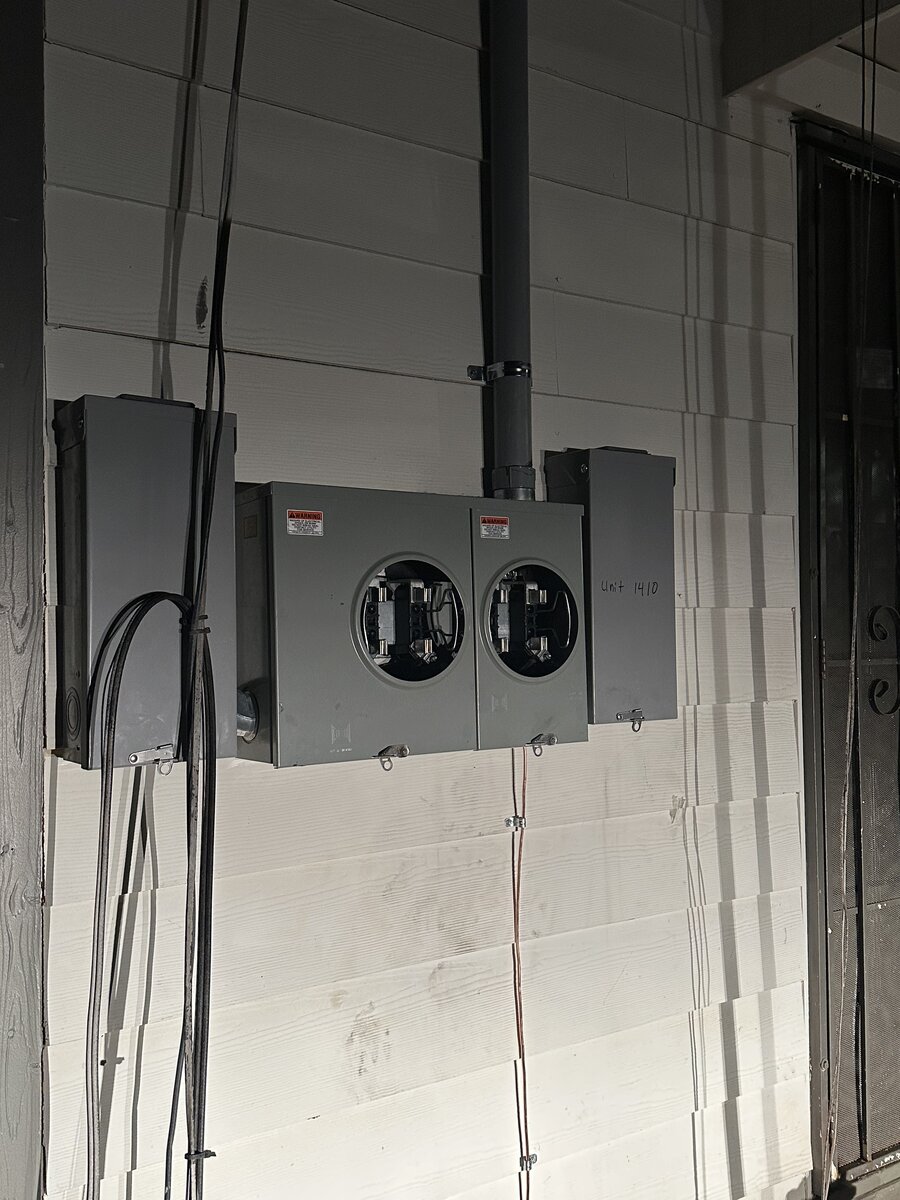 Completed residential EV charger installation in garage